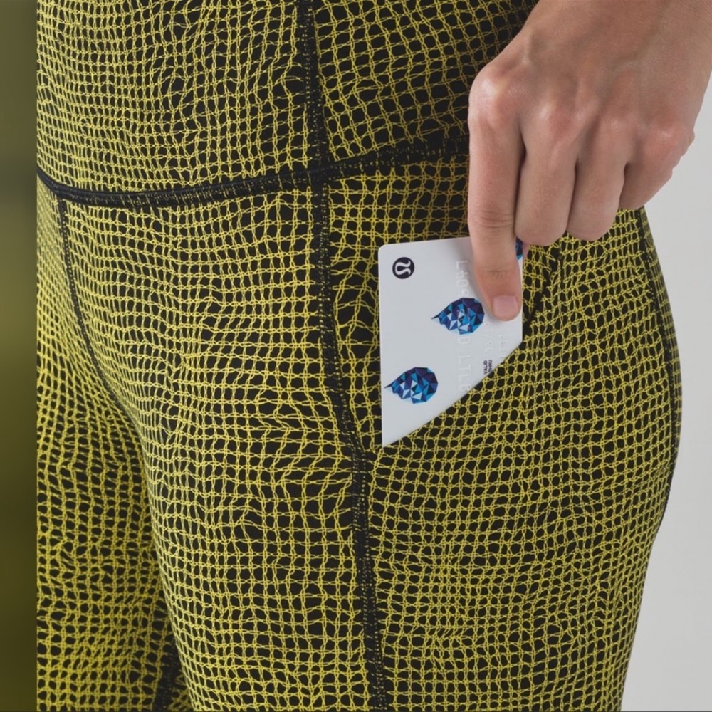 Lululemon Pace Rival Crop Mesh Fall Net Toxic Bla… - image 4